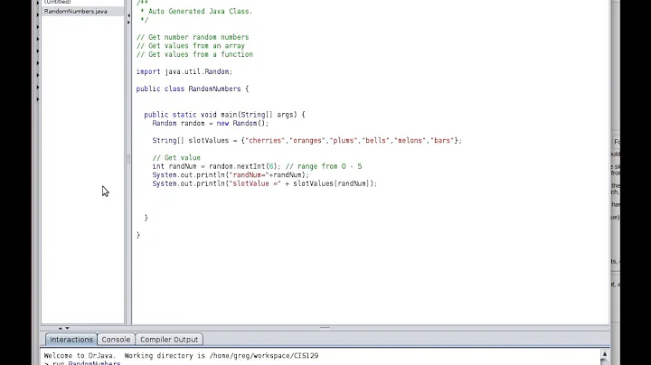 Master Random Number Generation at Pima Community College