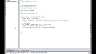 Pima Community College CIS 129 - Random Number Generator and Methods