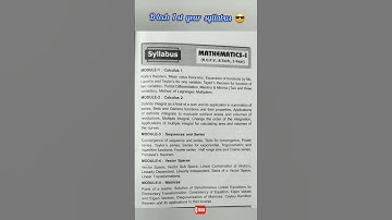 B tech 1st year  M1 syllabus// #btech_m1 #enginneering_math_syllabus_M1 #enginneer #cse