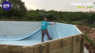 Instalación De Una Piscina De Madera Gre