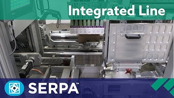 Pharmaceutical vial integrated line with cartoner, case packer, and palletizer