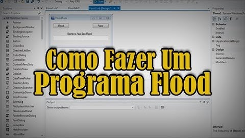 COMO FAZER UM PROGRAMA FLOOD NO VISUAL BASIC 2017