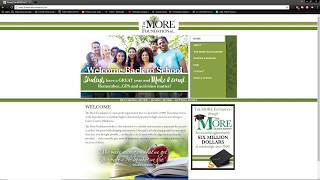 The MORE Foundaiton Scholarship Application - How to apply