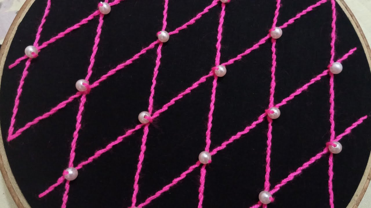 গজ কাপড়ের মধ্যে অসম্ভব সুন্দর একটি ডিজাই //গজ কাপড়ের উপর হাতের কাজ..