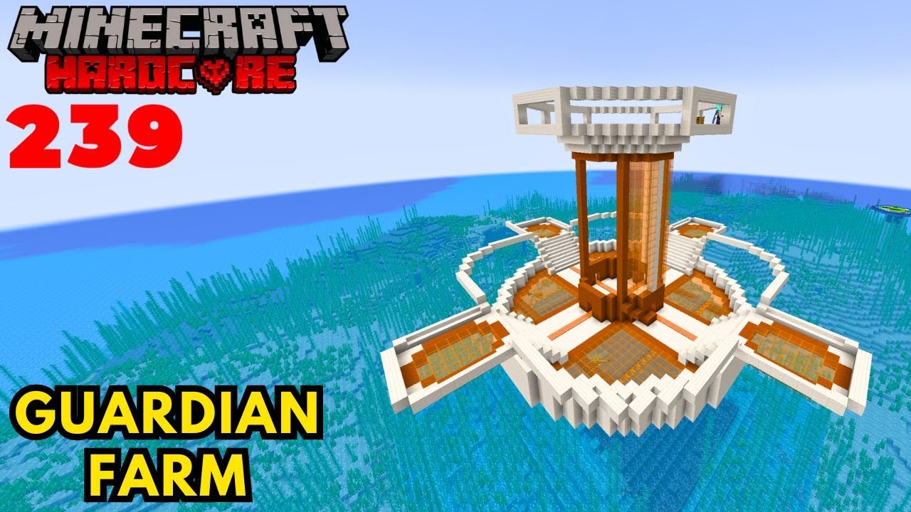 Java Guardian Farm Hard I built an Automatic GUARDIAN FARM in Minecraft Hardcore! - YouTube