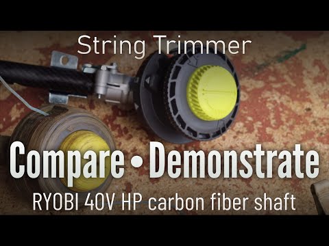 Compare and Demonstrate: RYOBI 40V HP Brushless Carbon-Fiber Shaft String Trimmer