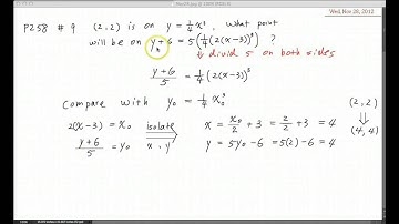 PreCalculus12: identify transformation from given equations