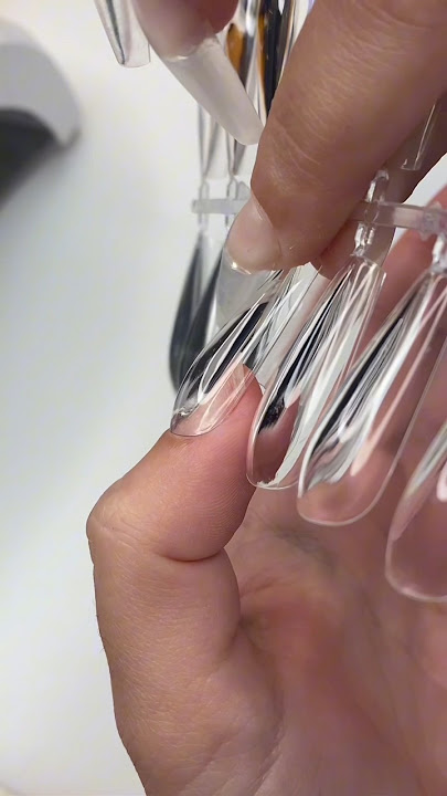 Built-in acrylic overlay tips!? REVOLUTIONARY! #nails #nailhacks #diynails