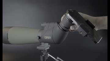 GoSky‘s Smart Phone Adapter Tutorial - Compatible with Spotting Scope Binoculars,Monocular