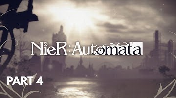 NieR Automata Part 4 – Goliath-Class Boss Fight | City Ruins Battle