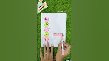 Maths Project Front Page Design📝 Project Work Designs #viral #shorts