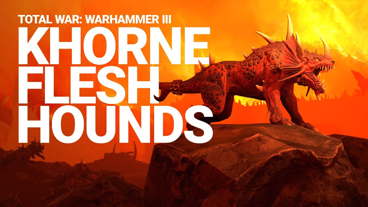 Figurines Warhammer – Flesh Hound Of Khorne – Métal OOP – Démontées Non Peintes – Citadel