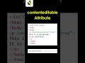 Edit Text Without Input Field 😳 | HTML contenteditable