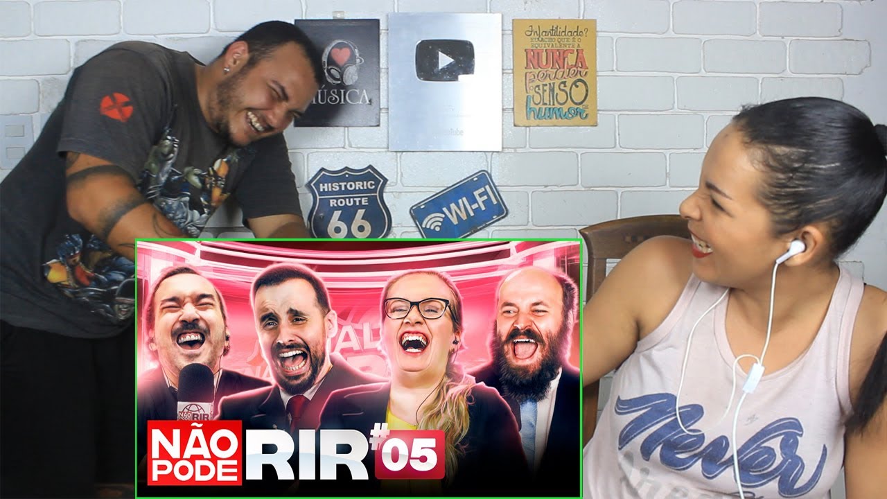 REAGINDO A JORNAL NÃO PODE RIR #5 com Gigante Leo e Paulinho Serra ( Castro Brothers )