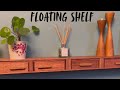 Floating shelf - to hold thin wall boxes.