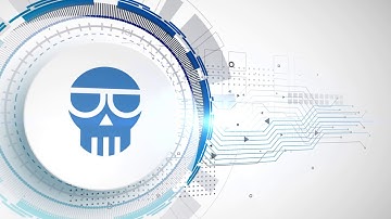 Scam Cryptocurrency Icon Animation White Digital Elements Technology Background