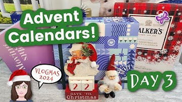Day 3 - Opening ADVENT CALENDARS!  Vlogmas Day 3!  2024