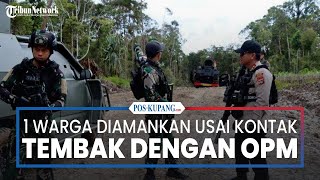1 Warga Sipil Diamankan saat Prajurit TNI Diserang OPM Saat Patroli di Paniai