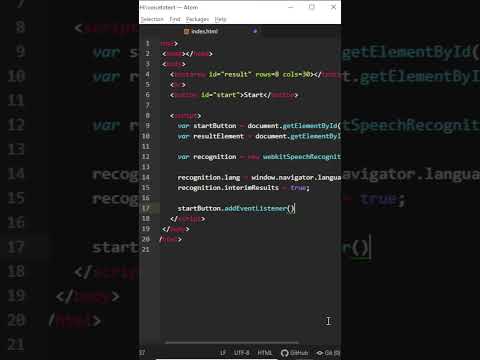 Speech To Text Converter | HTML JavaScript