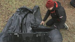 How to fold your inflatable boat