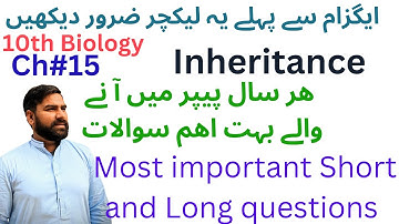 10th Biology important questions chapter no 15  #10thbiology