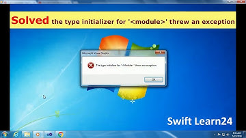 SOLVED the type initializer for module threw an exception. Swift Learn