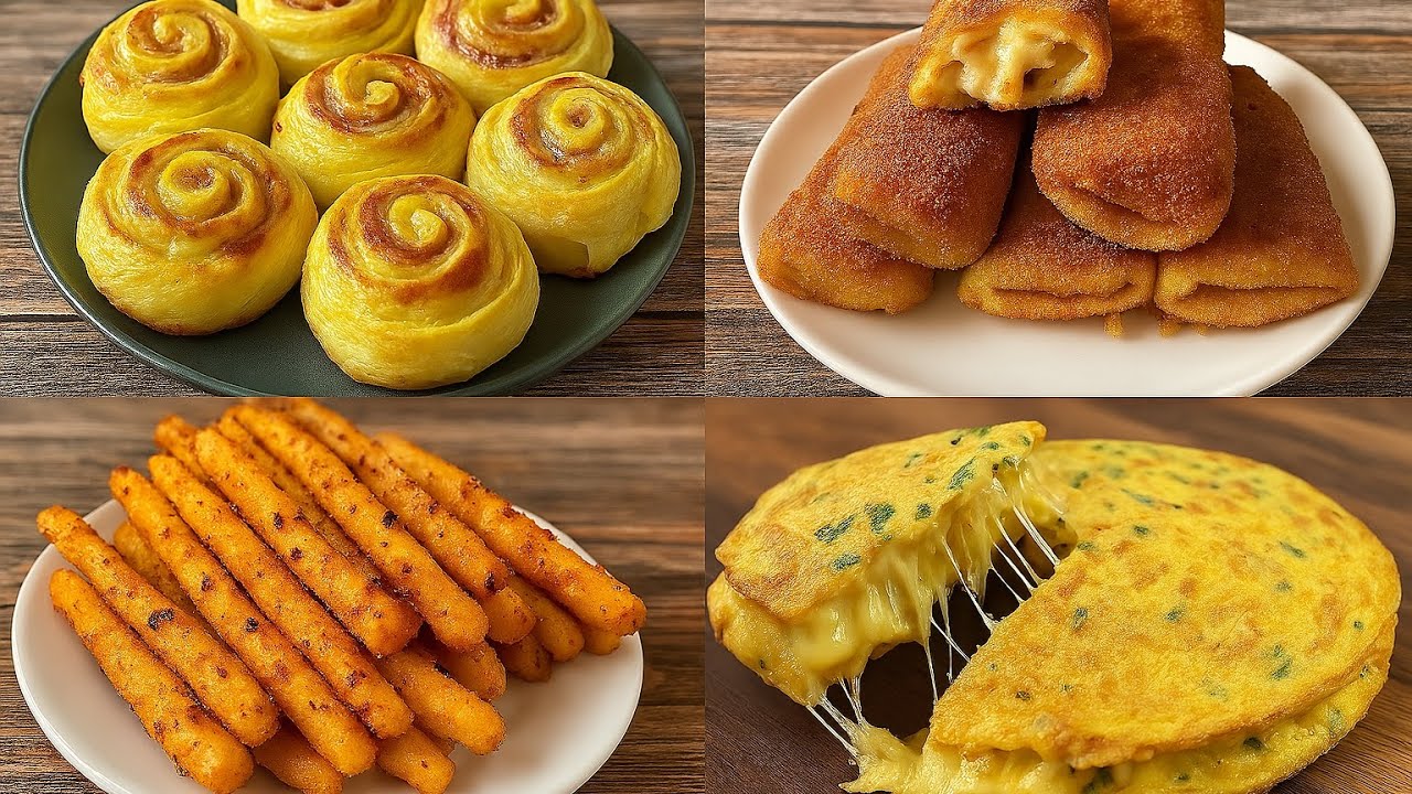 4 Recetas Fáciles y Deliciosas con Papa | Recetas Rápidas para Disfrutar en Familia