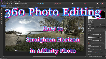 360 Photo Editing. How to Straighten Horizon in Affinity Photo.