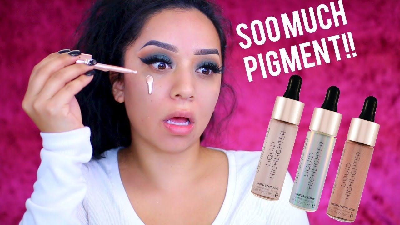 NEW MAKEUP REVOLUTION LIQUID HIGHLIGHTERS HIT OR MISS YouTube