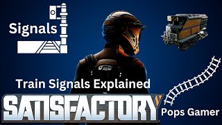 Satisfactory: Train Signals - How to use them and know the difference between block and path signals