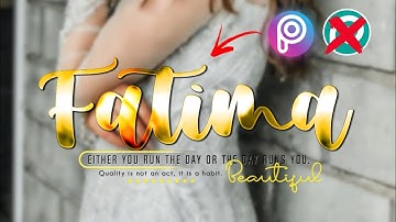 New Gradient galss font like Photoshop Cc or Photopea in PicsArt step by step | by Alee Creation.