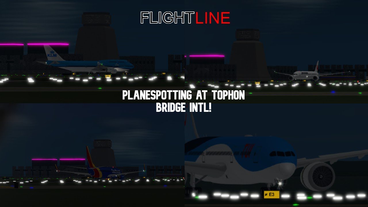 Planespotting at Tophon Bridge International! (24 MINS) | FLIGHTLINE Roblox