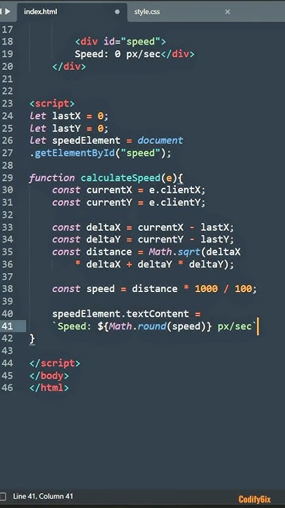Cursor speed tester | HTML, CSS & JS - YouTube
