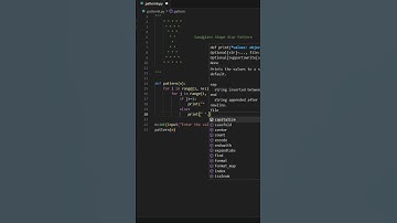 Sandglass Star Pattern in Python | Python #shorts