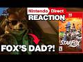 Fox's Dad?! Nintendo Direct STAR FOX REACTION