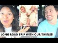 FLIGHT CANCELLED! SURPRISE 14+ HR ROAD TRIP w/Our Twin Babies + PACKING TIPS for BIG FAMILY of 11!