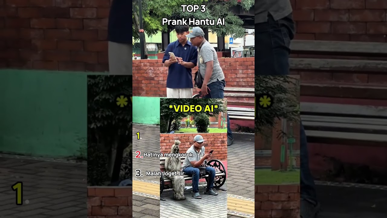 Prank Hantu AI  #tebaktebakan #memecringe #drama #memengakakkocak #komedi #socialexperiment #funny