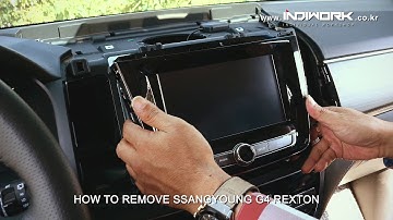 How to remove, install video interface SSANGYOUNG G4 REXTON by 인디웍 indiwork