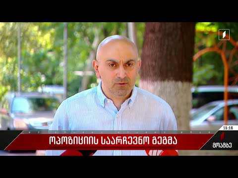 ოპოზიციის საარჩევნო გეგმა