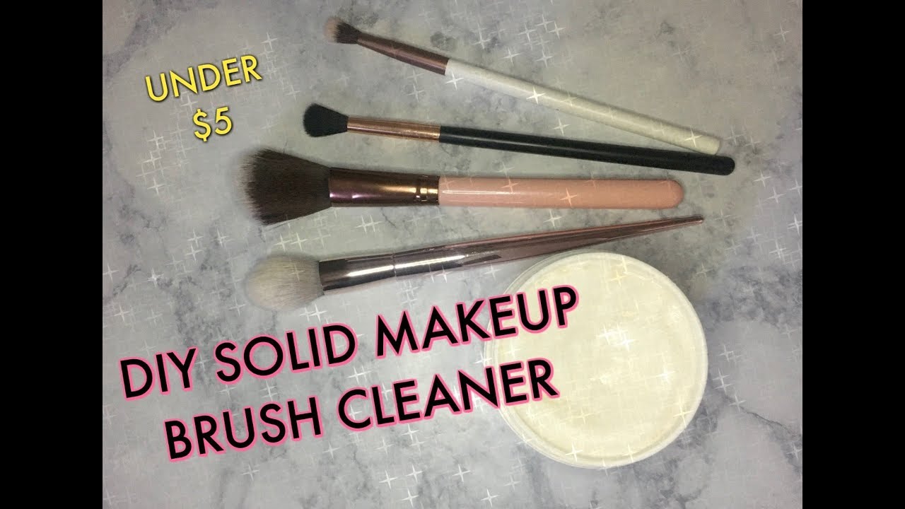 DIY SOLID MAKEUP BRUSH CLEANER 