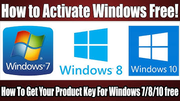 How To Get Your Product Key For Windows 7/8/10 &  How to Activate Windows Free!