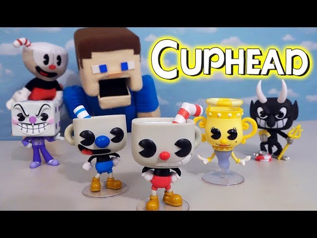 Cuphead Funko Pop Action Figures SET Unboxing Toys Devil Plush - YouTube