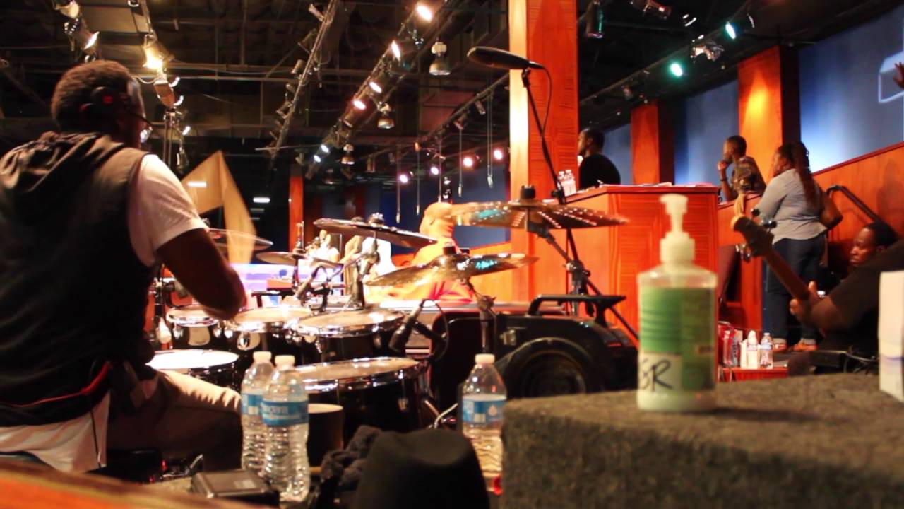 (Part 2)Garrison Brown on drums & City of Refuge band playing for Deon Kipping