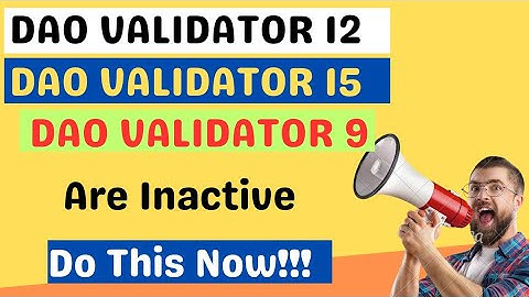 What To Do When Your Validator Becomes Inactive || A Must Watch