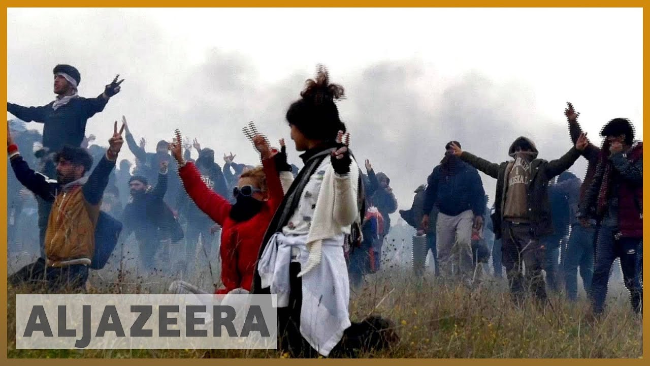 🇬🇷 الشرطة اليونانية تستخدم الغاز المسيل للدموع في اليوم الثالث من احتجاجات المهاجرين | الجزيرة الإنجليزية