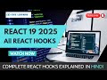 React Hooks Explain in Hindi 2025 | 40 Minutes | React JS Tutorial