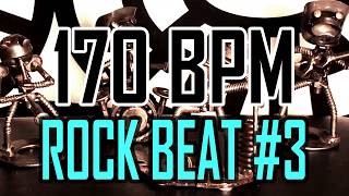 170 BPM - Rock Beat #3 - 4/4 Drum Beat - Drum Track