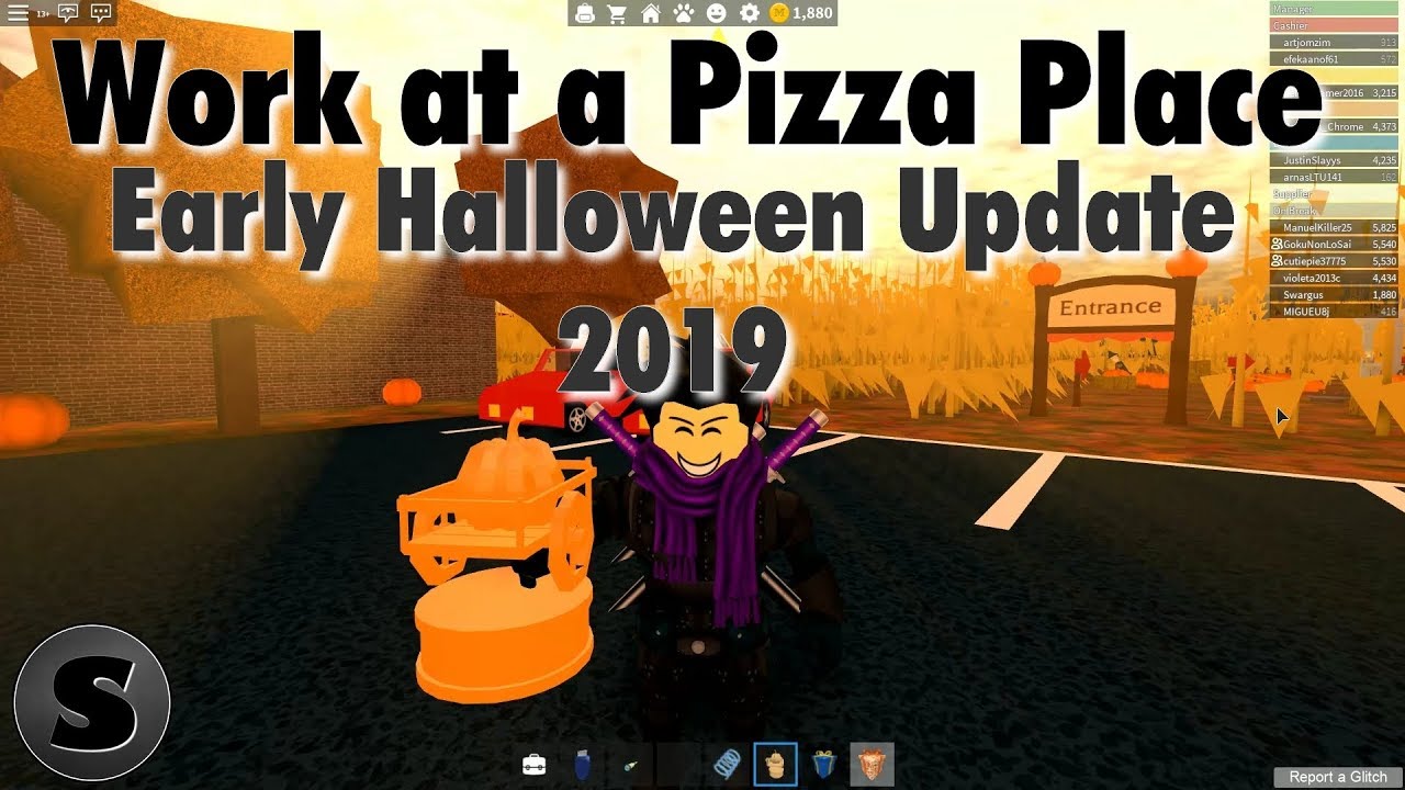 Work At A Pizza Place New Halloween Update 2019 Roblox Youtube - work at a pizza placemaze of terrorroblox youtube