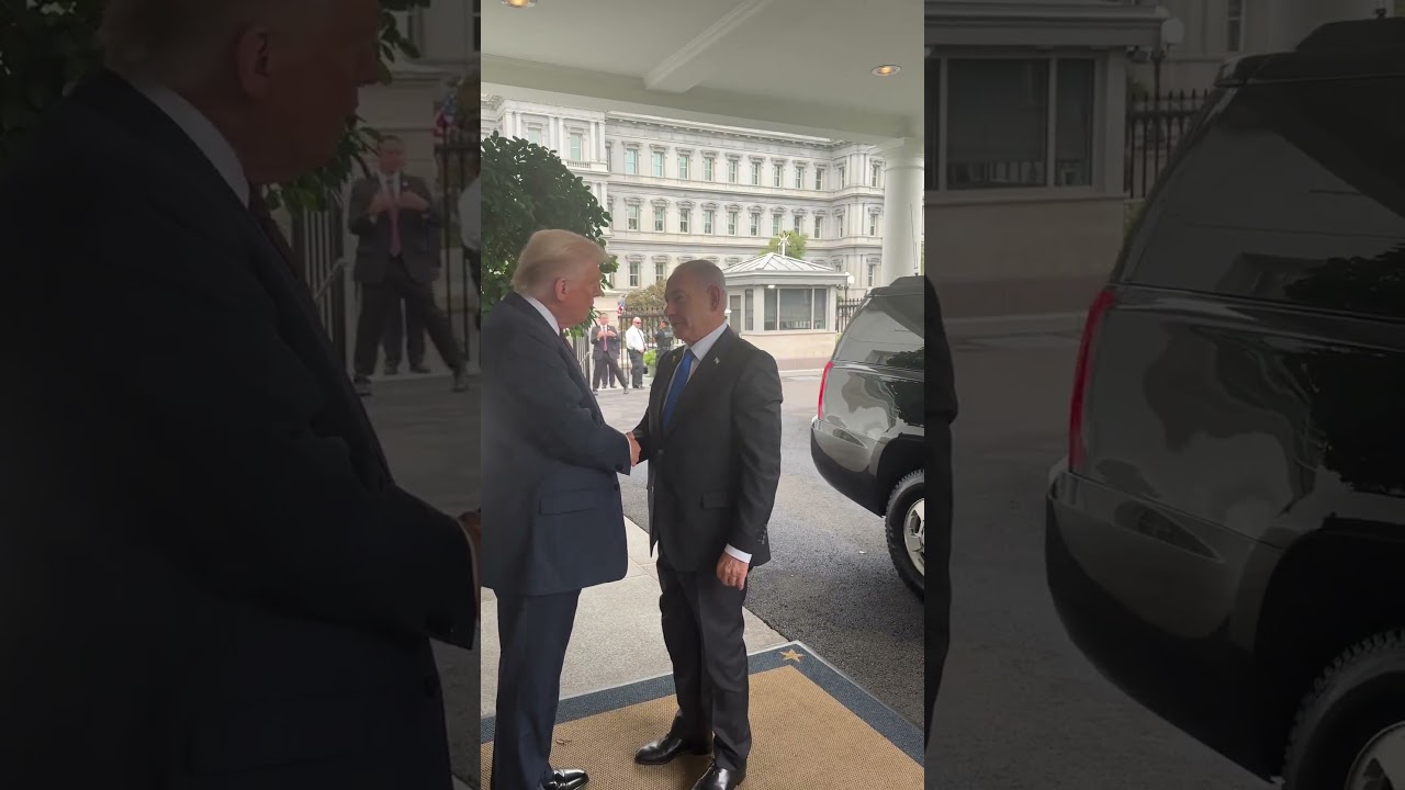 President Trump welcomes the Prime Minister of Israel Netanyahu to the White House 🇺🇸🇮🇱