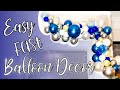 Easy & Fast Organic Balloon Garland - My  Home Christmas Balloon Decor!